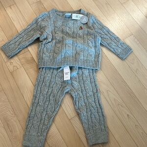 Baby Gap CashSoft cable knit sweater outfit set🤍
